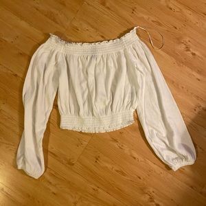 Cropped off the shoulder top!